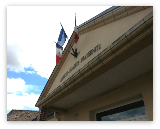 ecole de piffond pose de lettres aluminium